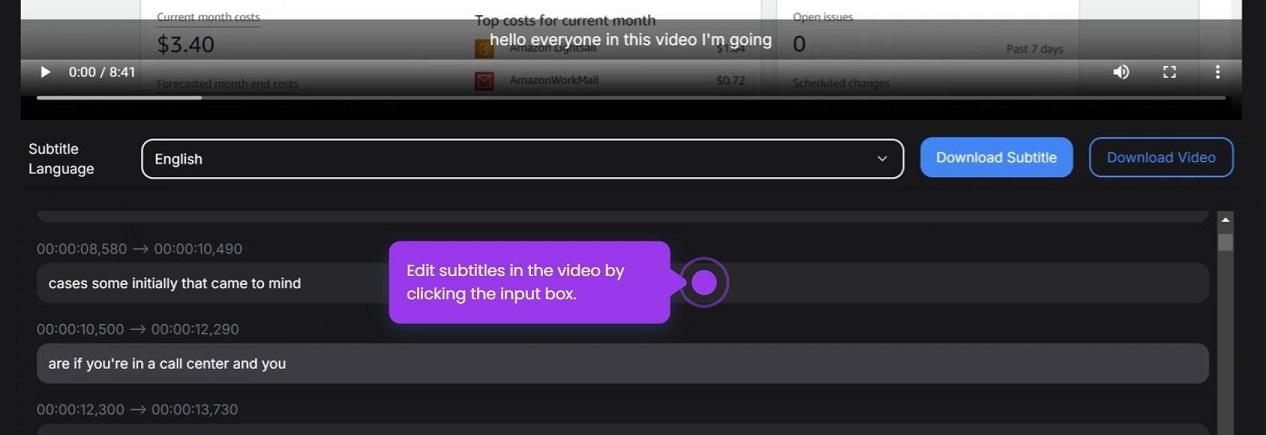 online subtitle creator - Edit subtitles in online editor